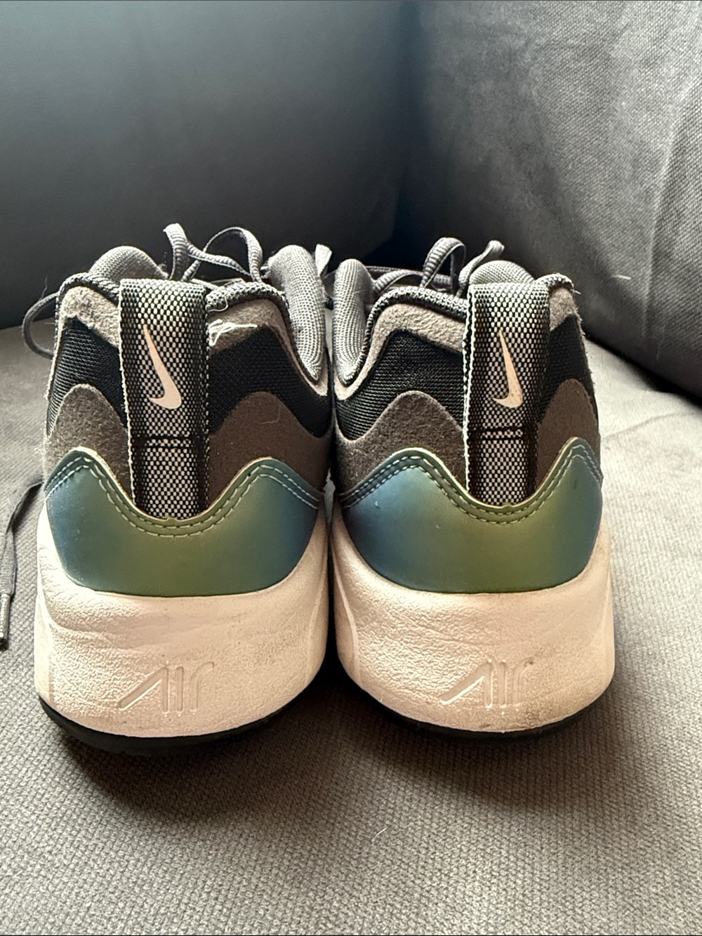 Nike Kids Black Sneakers with Iridescent Accents - Picture 3 of 7